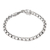 Sterling silver link bracelet, 'Elephant Solidarity' - Elephant Head Sterling Silver Hexagon Link Bracelet (image 2c) thumbail