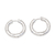 Sterling silver hoop earrings, 'Shimmering Aureole' - Sterling Silver Endless Hoop Earrings from Bali thumbail