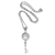 Collar colgante de plata esterlina - Collar con colgante de plata de ley con motivo de llave
