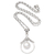 Cultured pearl pendant necklace, 'Celebrate Your Life' - Sterling Silver and Cultured Pearl Pendant Necklace