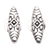 Sterling silver drop earrings, 'Shield of Truth' - Hand Crafted Sterling Silver Drop Earrings thumbail
