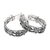 Sterling silver half-hoop earrings, 'Scene Stealer' - Handcrafted Sterling Half-Hoop Earrings (image 2b) thumbail