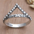 Sterling silver band ring, 'Crown of Insight' - Fair Trade Sterling Silver Ring (image 2) thumbail