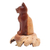 Wood sculpture, 'Wary Cat' - Handcrafted Hibiscus Wood Cat Sculpture (image 2d) thumbail