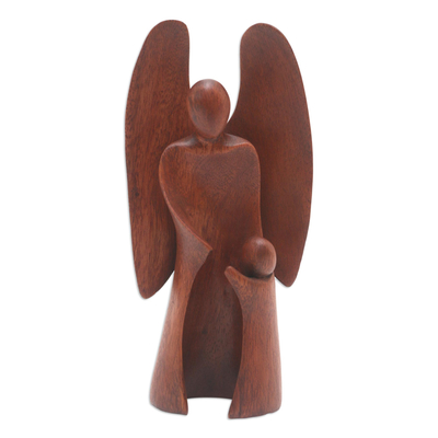 Angel Themed Wood Sculpture