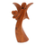 Wood statuette, 'Comforting Angel' - Handmade Suar Wood Statuette with Angel Motif (image 2b) thumbail