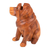 Wood eyeglass holder, 'Puppy-Dog Eyes' - Handcrafted Balinese Suar Wood Dog Statuette (image 2e) thumbail