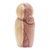 Hibiscus wood sculpture, 'Mother Jizo' - Hand Carved Wood Sculpture from Bali thumbail