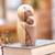 Hibiscus wood sculpture, 'Mother Jizo' - Hand Carved Wood Sculpture from Bali (image 2b) thumbail