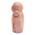 Hibiscus wood sculpture, 'Mother Jizo' - Hand Carved Wood Sculpture from Bali
