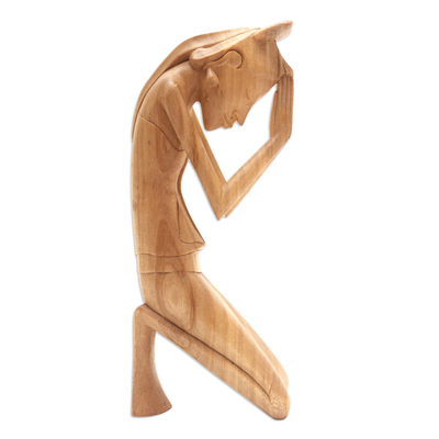 Escultura de madera - Escultura artesanal en madera tallada a mano