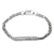 Men's sterling silver pendant bracelet, 'Celtic Wave' - Artisan Crafted Sterling Men's Celtic Trinity Knot Bracelet thumbail