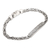 Men's sterling silver pendant bracelet, 'Celtic Wave' - Artisan Crafted Sterling Men's Celtic Trinity Knot Bracelet (image 2b) thumbail
