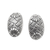 Sterling silver drop earrings, 'Ready to Go' - Oval Sterling Silver Earrings thumbail