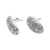 Sterling silver drop earrings, 'Ready to Go' - Oval Sterling Silver Earrings (image 2b) thumbail