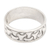 Men's sterling silver band ring, 'Return to Me' - Men's Hand Crafted Sterling Silver Band Ring thumbail