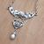Cultured pearl pendant necklace, 'Rose from Heaven' - Cultured Pearl and Sterling Silver Pendant Necklace (image 2b) thumbail