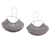 Copper dangle earrings, 'Rain Cloud' - Handcrafted Modern Dark Copper Dangle Earrings