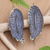 Brass-plated drop earrings, 'Loose Leaves' - Brass-Plated Drop Earrings with Leaf Motif