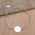 Sterling silver pendant bracelet, 'Peace for You' - Handcrafted Sterling SIlver Bracelet