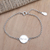 Sterling silver pendant bracelet, 'Belief' - Artisan Crafted Sterling Pendant Bracelet