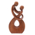 Wood sculpture, 'Honeymoon Dance' - Hand Carved Romantic Wood Sculpture thumbail