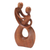 Wood sculpture, 'Honeymoon Dance' - Hand Carved Romantic Wood Sculpture (image 2b) thumbail