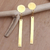 Vergoldete Ohrhänger – Von Hand gefertigte, vergoldete Ohrhänger