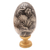 Escultura de huevo de madera, 'Sabiduría de Ganesha' - Escultura de temática hindú pintada a mano