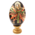 Wood egg sculpture, 'Baris Gede Dance' - Dance-Themed Balinese Sculpture