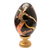 Wood egg sculpture, 'Oleg Dance' - Hand Painted Balinese Egg Sculpture