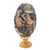 Wood egg sculpture, 'Going to Temple' - Balinese Hindu-Themed Wood Sculpture