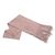 Leather scarf, 'Vintage Rose' - Artisan Crafted Pink Suede Leather Scarf