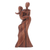 Wood statuette, 'Swept Up' - Artisan Crafted Suar Wood Statuette from Bali thumbail