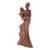 Wood statuette, 'Swept Up' - Artisan Crafted Suar Wood Statuette from Bali (image 2b) thumbail