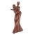 Wood statuette, 'Swept Up' - Artisan Crafted Suar Wood Statuette from Bali
