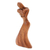 Wood statuette, 'Baby Boom' - Handmade Suar Wood Mother and Baby Statuette (image 2b) thumbail
