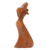 Wood statuette, 'Baby Boom' - Handmade Suar Wood Mother and Baby Statuette (image 2d) thumbail
