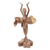 Wood sculpture, 'Adagio' - Handmade Hibiscus Wood Ballerina Sculpture from Bali (image 2c) thumbail