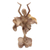Wood sculpture, 'Adagio' - Handmade Hibiscus Wood Ballerina Sculpture from Bali (image 2d) thumbail