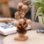 Wood statuette, 'Mushroom Growth' - Hand Carved Jempinis Wood Mushroom Statuette thumbail