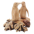 Wood statuette, 'Penguin Couple' - Hand Crafted Jempinis Wood Penguin Statuette (image 2c) thumbail
