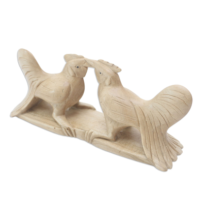 estatuilla de madera - Estatuilla de pollo de madera de cocodrilo hecha a mano