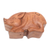 Wood puzzle box, 'Piggy's Secret' - Hand Crafted Suar Wood Puzzle Box with Pig Motif thumbail