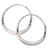 Sterling silver hoop earrings, 'Forge' - Artisan Crafted Endless Hoop Earrings