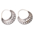 Sterling silver hoop earrings, 'Natchez Basket' - Artisan Crafted Sterling Silver Hoop Earrings