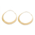 Brass hoop earrings, 'Solar Halo' - Large Brass Hoop Earrings (image 2a) thumbail