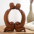 Wood sculpture, 'Healing Love' - Romantic Wood Sculpture from Bali