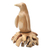 Wood statuette, 'Bachelor Penguin' - Hibiscus Wood Statuette with Penguin Motif
