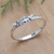 Sterling silver band ring, 'Fresh Leaves' - Sterling Silver Band Ring with Leaf Motif (image 2) thumbail